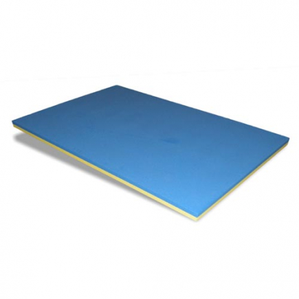Zwemvlot Super, Plastazote LD33, geel/blauw, 198x98x5,6 cm