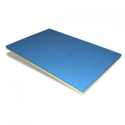 Zwemvlot Giant, plastazote LD33, geel/blauw, 148x98x5,6 cm
