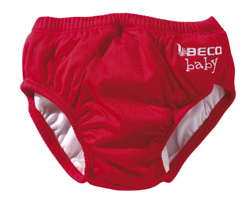 BECO baby zwemluier, slip-vorm, rood