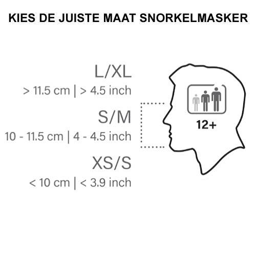 SEAC snorkelmasker Fun, XS-S, wit/roze**