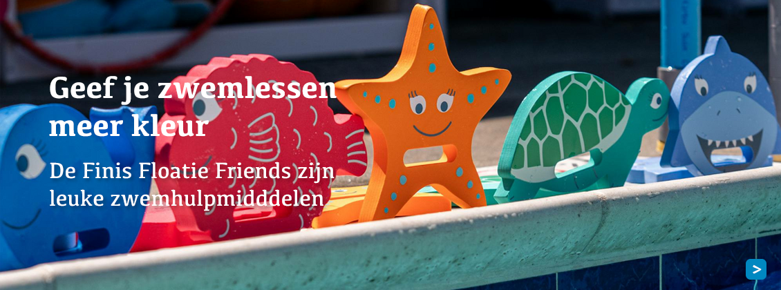 Geef je zwemlessen meer kleur met de Finis Floatie Friends zwemhulpmiddelen