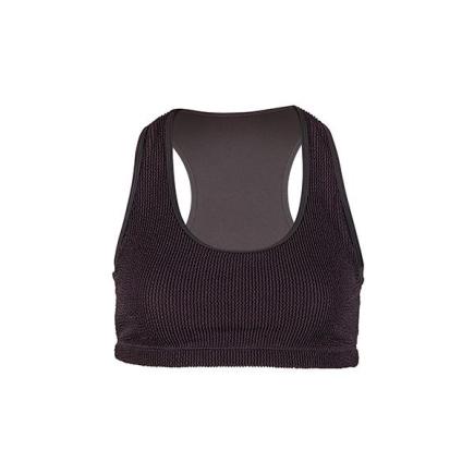 BECO crinkle bikini topje | zwart