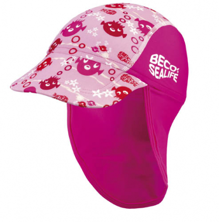 BECO-SEALIFE® zonnepetje | UV SPF50+ | maat 1 | ca. 46 cm | roze