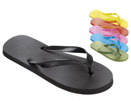 BECO assortiment dames teenslipperss, 24 paar, assortimentskleuren