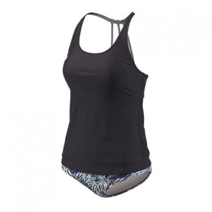 BECO 2-in-1 tankini, B-cup, zwart/blauw