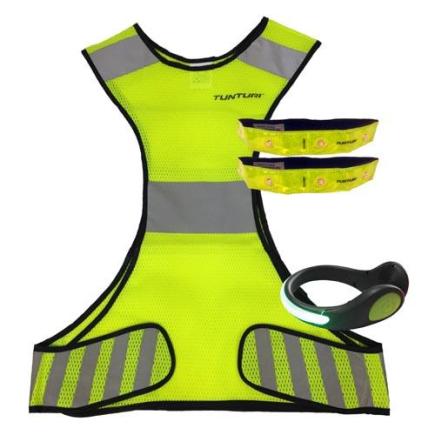 Tunturi Reflective Running Set - 4 Pieces