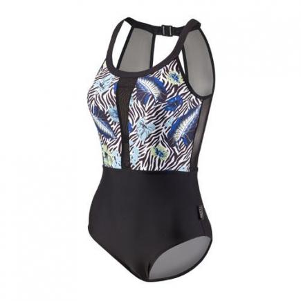 BECO badpak, C-cup, zwart/blauw