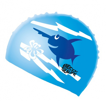 BECO-SEALIFE® badmuts | silicone | blauw