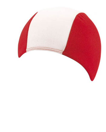 BECO jongens badmuts | polyester | rood/wit