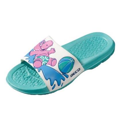 BECO kinder badslippers turquoise