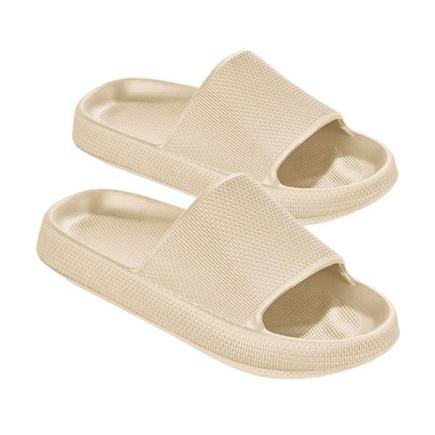 BECO heren badslippers Airkiss easy | beige