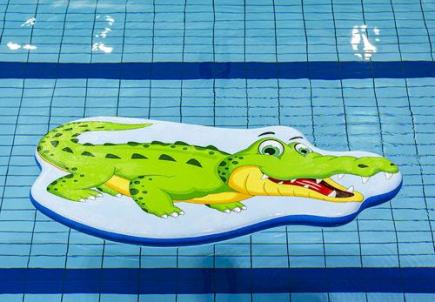 Zwemvlot krokodil, opblaasbaar, 220x120x10 cm