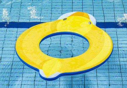 Zwemvlot eend ring, opblaasbaar, 220x170x10 cm
