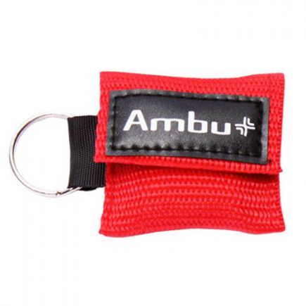 Ambu Life Key, kiss of life in sleutelhanger, rood**