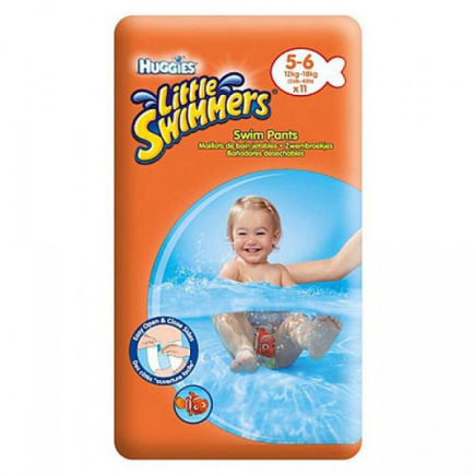 Huggies Little Swimmers luiers, maat 5/6 - 12-18 kg, verpakking 11 stuks