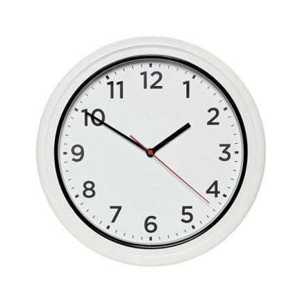 IHM zwembad wandklok Ø 33 cm | plexiglas | wit