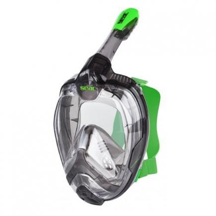 Seac snorkelmasker Magica, L-XL, zwart/lime