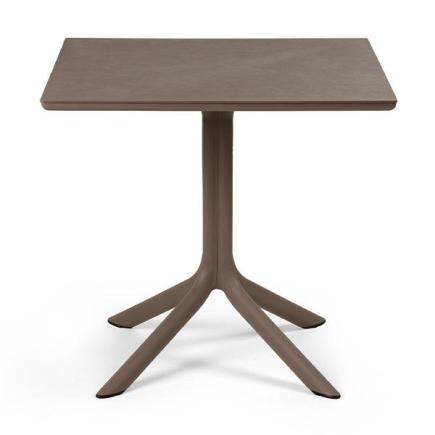 Nardi terrastafel Clip mat | 80x80 cm | tabaksbruin