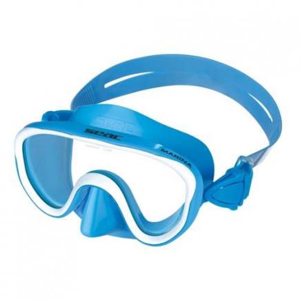 SEAC kinder duikbril Marina color, silicone, blauw