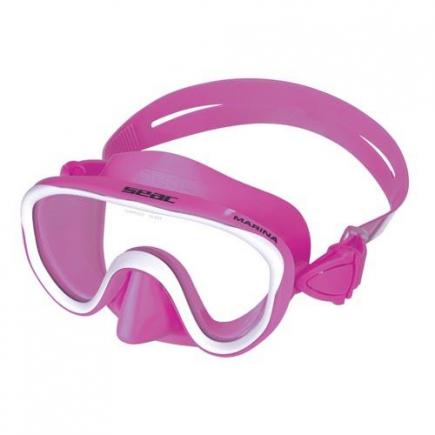 SEAC kinder duikbril Marina color, silicone, roze