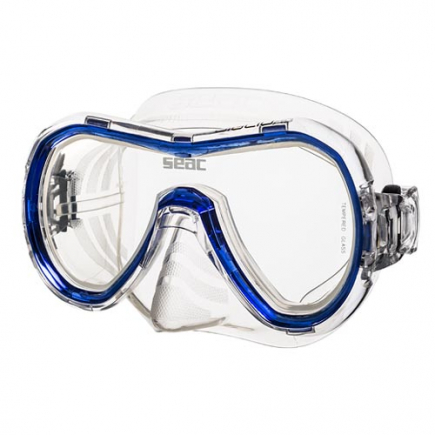 SEAC duikbril Giglio MD, silicone, blauw