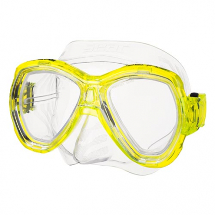 SEAC duikbril Ischia MD, siltra, geel