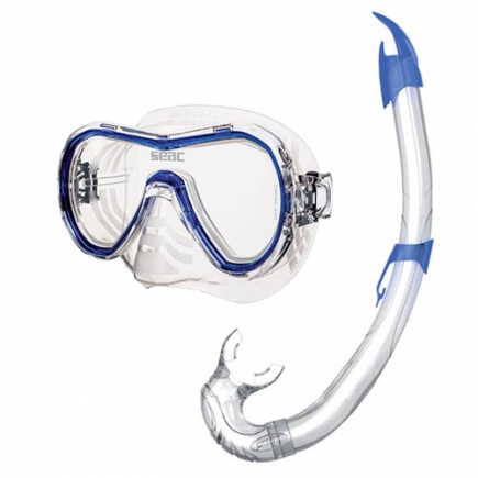 SEAC snorkelset Giglio, silicone, blauw