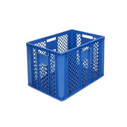 Kunststof opbergbak, 60x40x41 cm, blauw
