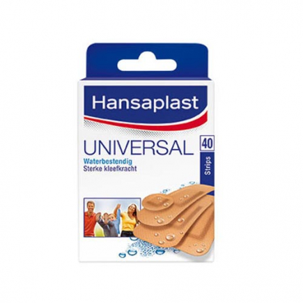 Hansaplast wondpleisters, assortiment 40 strips