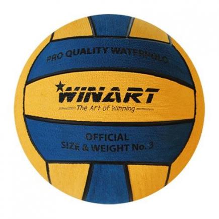 Winart waterpolobal Pro, geel/blauw, maat 3