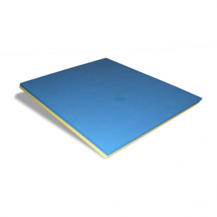 Zwemvlot Midi, Plastazote LD33, geel/blauw, 98x98x5,6 cm